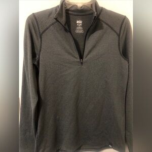 REI co-op 1/4 Zip Mid weight Base Layer Pullover XL 18 Kids USED